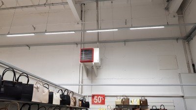 5 VAKARINĖS GALERIJOS SALĖS DUJINIS PRAMONINIS ŠILDYMAS