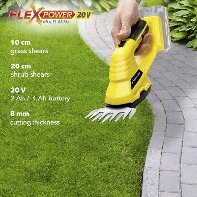 Akumuliatorinės žolės ir krūmų žirklės Trotec PGSS 10-20V