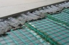 Anglies pluošto grindinis šildymas