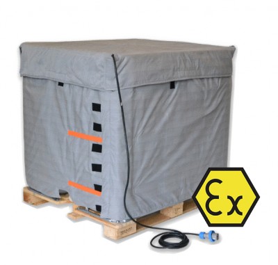 Aukštos apsaugos klasės šildantis anglies pluošto apklotas Rimatek TQ-EX (kubinei talpai) [ATEX] 