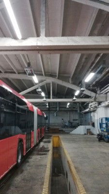 AUTOBUSŲ PARKO PATALPŲ ŠILDYMAS TENINIAIS ŠILDYTUVAIS