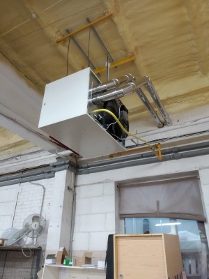 BALDŲ GAMYBOS CECHO DUJINIS PRAMONINIS ŠILDYMAS