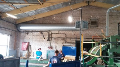 BALDŲ GAMYBOS CECHO VĖSINIMAS