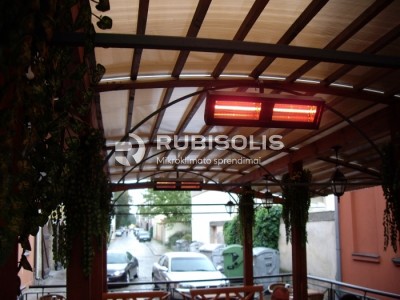  BARO SENOJI HANSA TERASOS ŠILDYMAS KLAIPĖDOJE (ŠILDYTUVAI VARMA TEC)