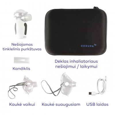 Belaidis inhaliatorius Herupa Smart Mesh