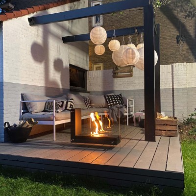 Dekoratyvinis pastatomas biožidinys Qlima FFB 8060