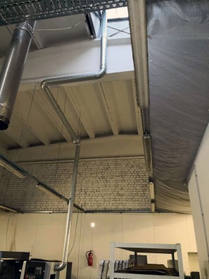 DŪMŲ NUTRAUKIMAS METALO GAMYKLOS PATALPOSE