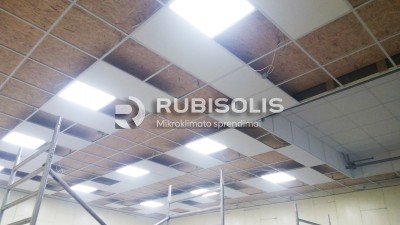 GAMYBOS CECHO ŠILDYMAS PLOKŠTĖMIS