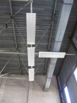 GAMYBOS CECHO ŠILDYMAS SPINDULINIAIS ŠILDYTUVAIS