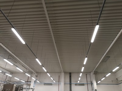 GAMYBOS CECHO ŠILDYMAS SPINDULINIAIS ŠILDYTUVAIS