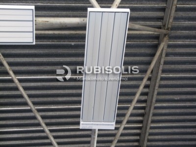 GAMYBOS CECHO ŠILDYMAS SPINDULINIAIS ŠILDYTUVAIS