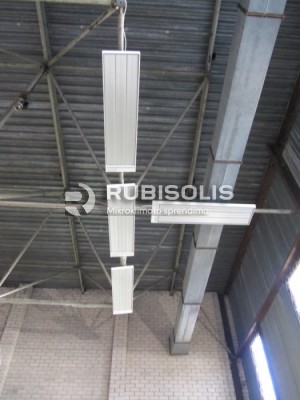 GAMYBOS CECHO ŠILDYMAS SPINDULINIAIS ŠILDYTUVAIS