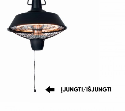 Halogeninis infraraudonųjų spindulių lauko šildytuvas Indus RSH16