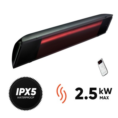 Halogeninis infraraudonųjų spindulių šildytuvas  Heliosa Black Evo