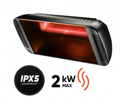 Halogeninis infraraudonųjų spindulių šildytuvas Heliosa 66 Black