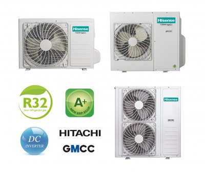 Išoriniai multi-split šildymo-kondicionavimo sistemų blokai Hisense AMW