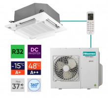 Kasetinių mono-split šildymo-kondicionavimo sistemų Hisense komplektai