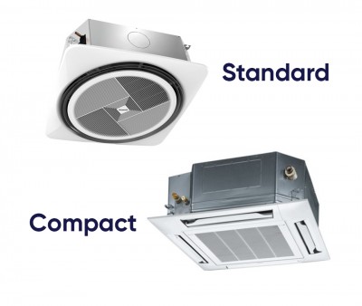 Kasetinių mono-split šildymo-kondicionavimo sistemų Tekno Point komplektai