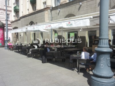 Kavinės "La Crepe" Gedimino pr. Vilniuje terasos šildymas