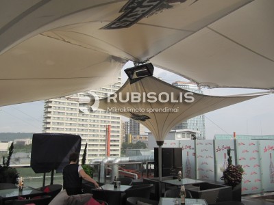 „La Crepe“ terasos Vilniuje šildymas