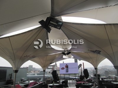 „La Crepe“ terasos Vilniuje šildymas