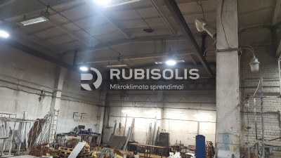 LOGISTIKOS SANDĖLIO ŠILDYMAS TENINIAIS ŠILDYTUVAIS