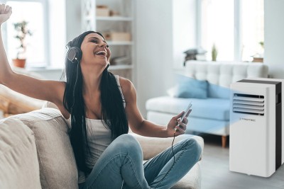 Mobilus oro kondicionierius Trotec PAC 2100 X ir lango tarpinė Trotec AirLock 100