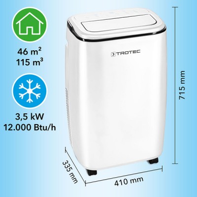 Mobilus oro kondicionierius Trotec PAC 3500 S ir lango tarpinė Trotec AirLock 100