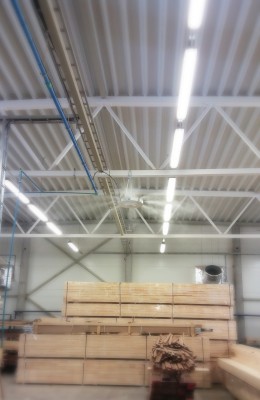 ORO DRĖKINIMAS MEDIENOS GAMYBOS ĮMONĖS PATALPOSE