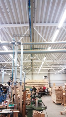 ORO DRĖKINIMAS MEDIENOS GAMYBOS ĮMONĖS PATALPOSE