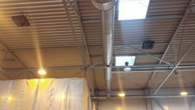 ORO SODINTUVŲ NAUDOJIMAS GAMYBOS PATALPOSE