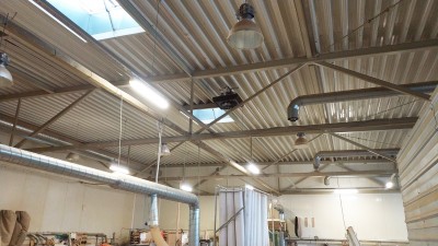 ORO SODINTUVŲ NAUDOJIMAS GAMYBOS PATALPOSE