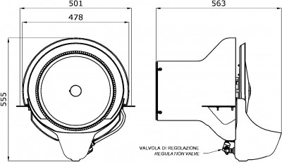 Pramoninis Išcentrinis oro drėkintuvas Franko UCP-fly