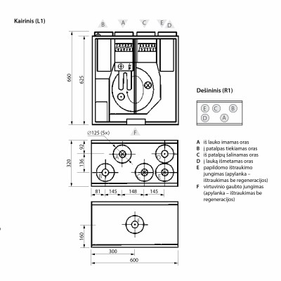 Rekuperatorius Domekt R 200 V 
