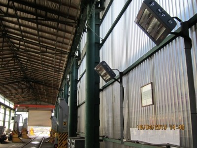 REMONTO DEPO DARBO ZONOS ŠILDYMAS