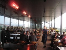 RESTORANO CARSKOJE SELO TERASOS ŠILDYMAS VILNIUJE (ŠILDYTUVAI VARMA TEC)