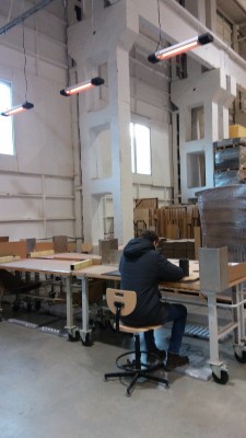 SANDĖLIO DARBO ZONŲ ŠILDYMAS