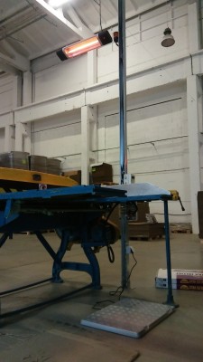 SANDĖLIO DARBO ZONŲ ŠILDYMAS