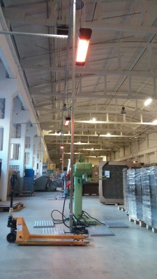 SANDĖLIO DARBO ZONŲ ŠILDYMAS