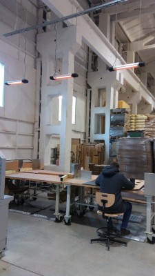 SANDĖLIO DARBO ZONŲ ŠILDYMAS