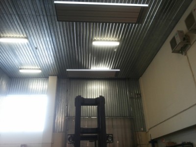 SANDĖLIO PAGRINDINĖS DARBO ZONOS ŠILDYMAS