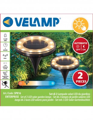 Saulės energija įkraunamas LED lauko šviestuvas Enterprise, 2vnt