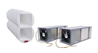 Sieninis dvisrautis mini rekuperatorius AirUnit Gemini