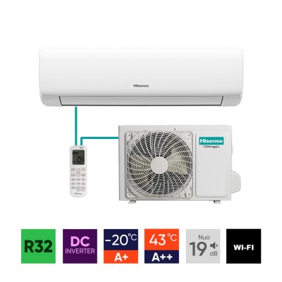 Sieninių mono-split šildymo-kondicionavimo sistemų Hisense Wings komplektai