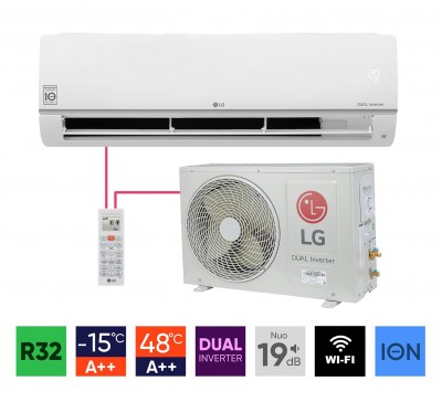 Sieninių mono-split šildymo-kondicionavimo sistemų LG Deluxe komplektai