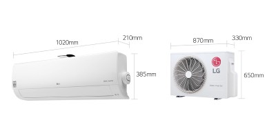Sieninių mono-split šildymo-kondicionavimo sistemų LG Dualcool komplektai
