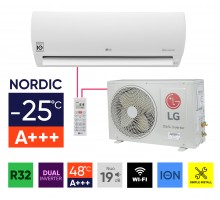 Sieninių mono-split šildymo-kondicionavimo sistemų LG Prestige Nordic komplektai