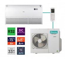 Sieninių-lubinių mono-split šildymo-kondicionavimo sistemų Hisense komplektai