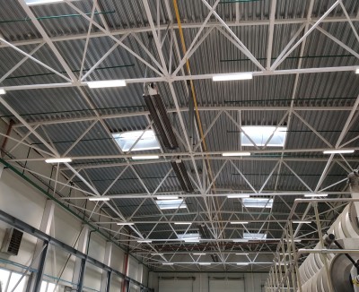 SIUVYKLOS PATALPŲ DUJINIS PRAMONINIS ŠILDYMAS