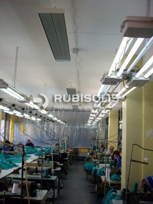 SIUVYKLOS ŠILDYMAS SPINDULINIAIS ŠILDYTUVAIS